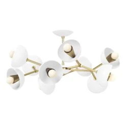 Color Alegria Flush Mount 30" -Cozy Light World 1 alegria flush mount brass white