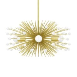 Color Beaded Urchin Chandelier 20" 23 Color Beaded Urchin Chandelier 20" -Cozy Light World 1 beaded urchin chandelier 20 brass white