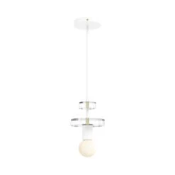 Color Bling Pendant -Cozy Light World 1 bling pendant brass white