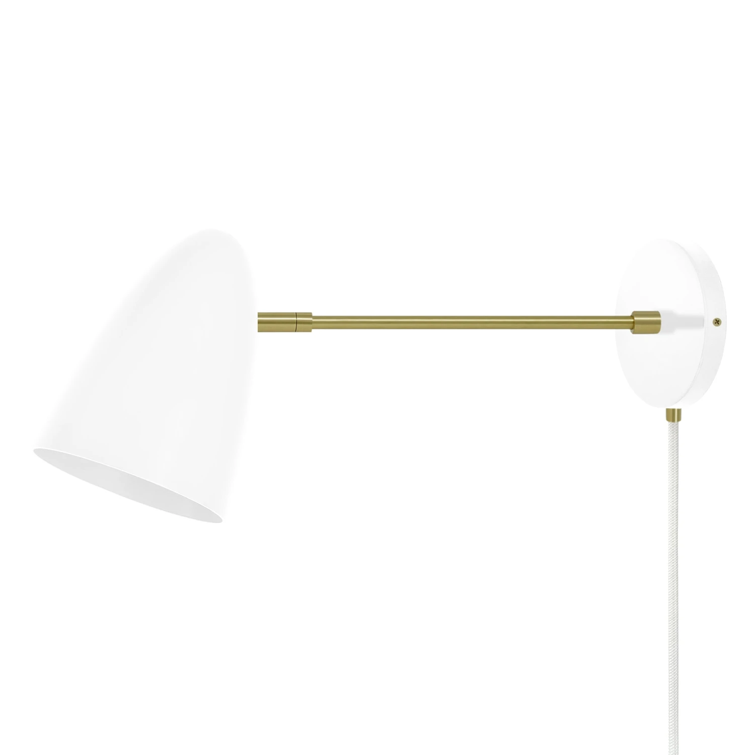 Color Boom Plug-in Sconce - 10" Arm 2 Color Boom Plug-in Sconce - 10" Arm - Image 2