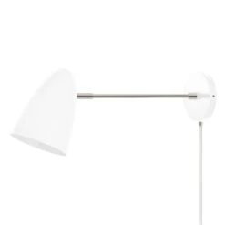 Color Boom Plug-in Sconce - 10" Arm 37 Color Boom Plug-in Sconce - 10" Arm -Cozy Light World 1 boom plugin sconce 10 nickel white
