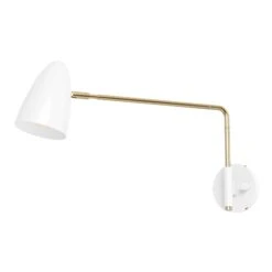 Color Boom Swing Arm Sconce - 17" Arm 26 Color Boom Swing Arm Sconce - 17" Arm -Cozy Light World 1 boom swing arm 17 brass white
