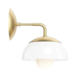 Color Cadbury Sconce 8" 28 Color Cadbury Sconce 8" -Cozy Light World 1 cadburry sconce 8 brass white
