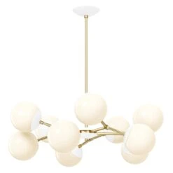Color Crown Chandelier 32" 27 Color Crown Chandelier 32" -Cozy Light World 1 crown chandelier 32 brass white