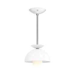 Color Echo Pendant 8" 37 Color Echo Pendant 8" -Cozy Light World 1 echo pendant 8 nickel white
