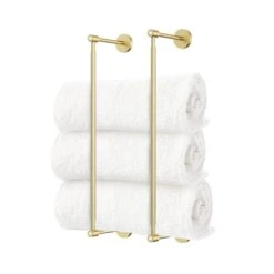 Color Head Towel Rack 18" -Cozy Light World 1 head towel rack 18 brass white