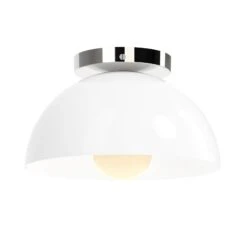 Color Hemi Flush Mount 10" 39 Color Hemi Flush Mount 10" -Cozy Light World 1 hemi flush mount 10 nickel white