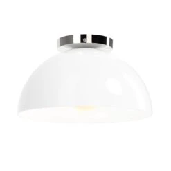Color Hemi Flush Mount 12" -Cozy Light World 1 hemi flush mount 12 nickel white