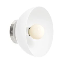 Color Hemi Sconce 10" 39 Color Hemi Sconce 10" -Cozy Light World 1 hemi sconce 10 nickel white