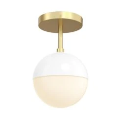 Color Lure Flush Mount 6" 24 Color Lure Flush Mount 6" -Cozy Light World 1 lure flush mount 6 brass white