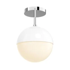 Color Lure Flush Mount 8" 38 Color Lure Flush Mount 8" -Cozy Light World 1 lure flush mount 8 nickel white