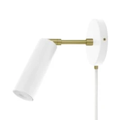 Color Reader Plug-In Sconce - 3" Arm 23 Color Reader Plug-In Sconce - 3" Arm -Cozy Light World 1 reader plugin sconce 3 brass white