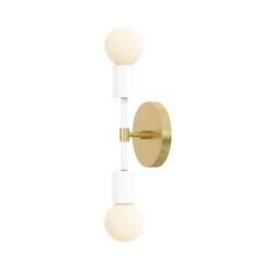 Color Scepter Sconce 10" -Cozy Light World 1 scepter sconce 10 brass white b88423c2 b135 42fc a28b 734881363329