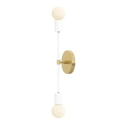Color Scepter Sconce 18" -Cozy Light World 1 scepter sconce 18 brass white