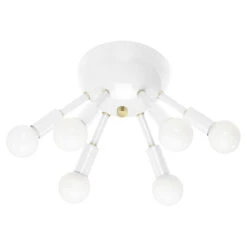 Color Sputnik Flush Mount -Cozy Light World 1 sputnik flush mount brass white