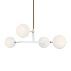 Color Status Chandelier 35" 25 Color Status Chandelier 35" -Cozy Light World 1 status chandelier brass white 1