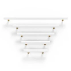Color Swift Pull - Brass -Cozy Light World 1 swift pulls brass white
