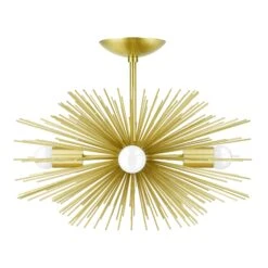 Urchin Flush Mount 20" -Cozy Light World 1 urchin flush mount 20 brass