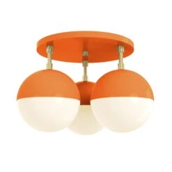 Color Ballsy Flush Mount -Cozy Light World 10 ballsy flush mount brass orange