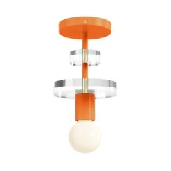 Color Bling Flush Mount 33 Color Bling Flush Mount -Cozy Light World 10 bling flush mount brass orange