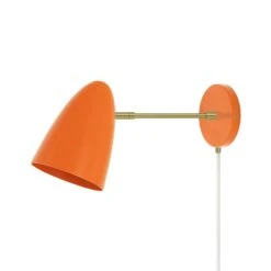 Color Boom Plug-in Sconce - 6" Arm 32 Color Boom Plug-in Sconce - 6" Arm -Cozy Light World 10 boom plugin sconce 6 brass orange