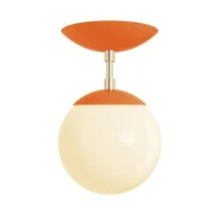 Color Cap Flush Mount 6" -Cozy Light World 10 cap flush mount 6 brass orange 7ac2eab3 fa8e 43cf bc1d eb74a42b5212