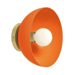 Color Hemi Sconce 10" 35 Color Hemi Sconce 10" -Cozy Light World 10 hemi sconce 10 brass orange