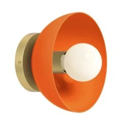 Color Hemi Sconce 8" 34 Color Hemi Sconce 8" -Cozy Light World 10 hemi sconce 8 brass orange