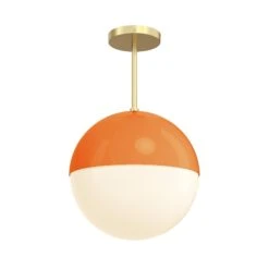 Color Lure Flush Mount 12" 34 Color Lure Flush Mount 12" -Cozy Light World 10 lure flush mount 12 brass orange