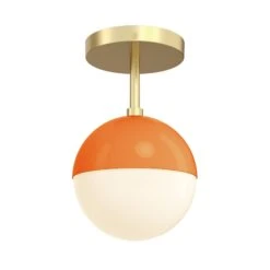 Color Lure Flush Mount 6" 33 Color Lure Flush Mount 6" -Cozy Light World 10 lure flush mount 6 brass orange