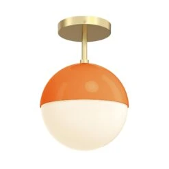 Color Lure Flush Mount 8" 34 Color Lure Flush Mount 8" -Cozy Light World 10 lure flush mount 8 brass orange