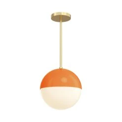 Color Lure Pendant 10" 34 Color Lure Pendant 10" -Cozy Light World 10 lure pendant 10 brass orange