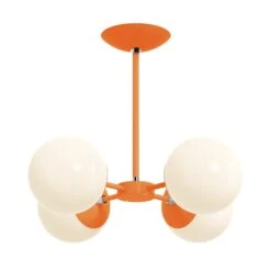 Color Orbi Chandelier 32 Color Orbi Chandelier -Cozy Light World 10 orbi chandelier nickel orange