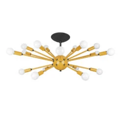 Color Elliptical Sputnik Flush Mount -Cozy Light World 10 sputnik flush mount elliptical black ochre