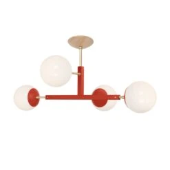 Color Status Flush Mount 35" 35 Color Status Flush Mount 35" -Cozy Light World 10 status flush mount brass riding hood red 1