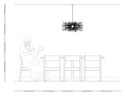 Color Beaded Urchin Chandelier 27" 26 Color Beaded Urchin Chandelier 27" -Cozy Light World 10400 27 B BEADED URCHIN CHANDELIER 27