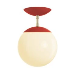 Color Cap Flush Mount 8" 36 Color Cap Flush Mount 8" -Cozy Light World 11 cap flush mount 8 brass ridinghoodred