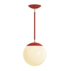 Color Cap Pendant 10" 38 Color Cap Pendant 10" -Cozy Light World 11 cap globe pendant 10 brass ridinghoodred