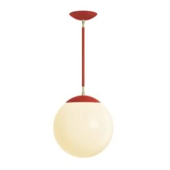 Color Cap Pendant 12" 36 Color Cap Pendant 12" -Cozy Light World 11 cap globe pendant 12 brass ridinghoodred