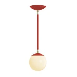 Color Cap Pendant 6" 37 Color Cap Pendant 6" -Cozy Light World 11 cap globe pendant 6 brass ridinghoodred
