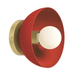 Color Hemi Sconce 8" 35 Color Hemi Sconce 8" -Cozy Light World 11 hemi sconce 8 brass ridinghoodred