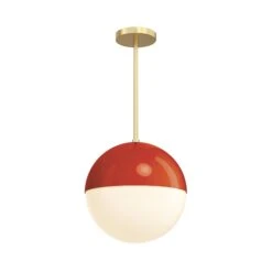 Color Lure Pendant 12" 36 Color Lure Pendant 12" -Cozy Light World 11 lure pendant 12 brass ridinghoodred