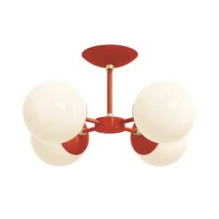 Color Orbi Flush Mount 39 Color Orbi Flush Mount -Cozy Light World 11 orbi flush mount brass ridinghoodred