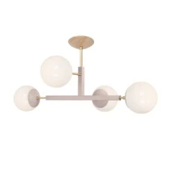 Color Status Flush Mount 35" 36 Color Status Flush Mount 35" -Cozy Light World 11 status flush mount brass barely 1