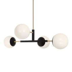 Color Big Status Chandelier 42" -Cozy Light World 12 big status chandelier brass black 1