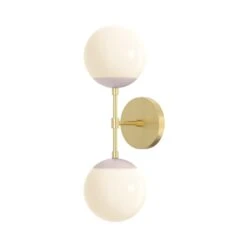 Color Cap Double Sconce 6" -Cozy Light World 12 cap double sconce 6 brass barely