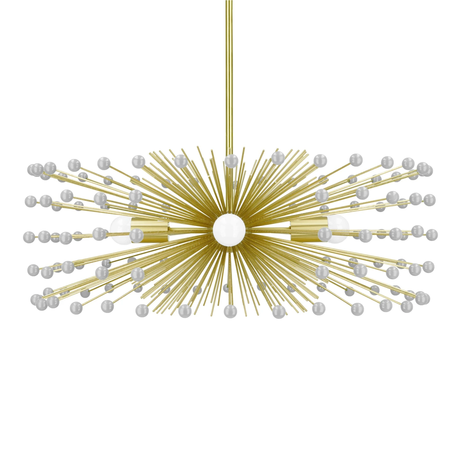Color Beaded Urchin Chandelier 27" 10 Color Beaded Urchin Chandelier 27" - Image 10