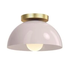 Color Hemi Flush Mount 10" 37 Color Hemi Flush Mount 10" -Cozy Light World 12 hemi flush mount 10 brass barely