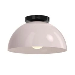 Color Hemi Flush Mount 12" -Cozy Light World 12 hemi flush mount 12 black barely d4ca7c75 8d5e 4d3a 9a87 9766589a277d