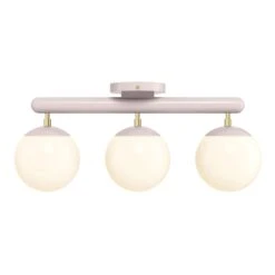 Color Icon 3 Flush Mount -Cozy Light World 12 icon flush mount 3 brass barely